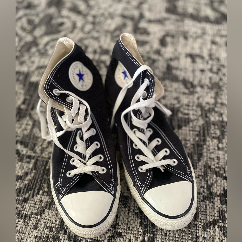 High top black converse